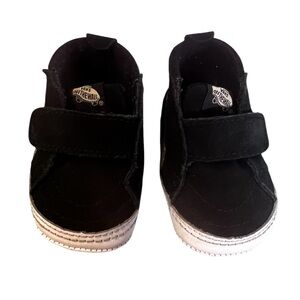 Infant Van Sk8 Crib Shoes -Off The Wall - Gold Glitter Stripe - Size 4